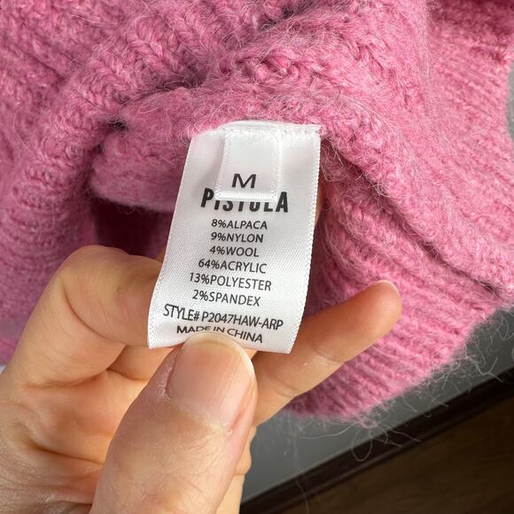 Pistola Aurora Pink Eva Pullover With Neck Slit Top - Picture 5 of 8